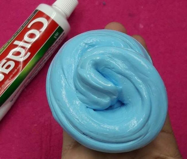 Как сделать лизуна из зубной пасты и пены для бритья