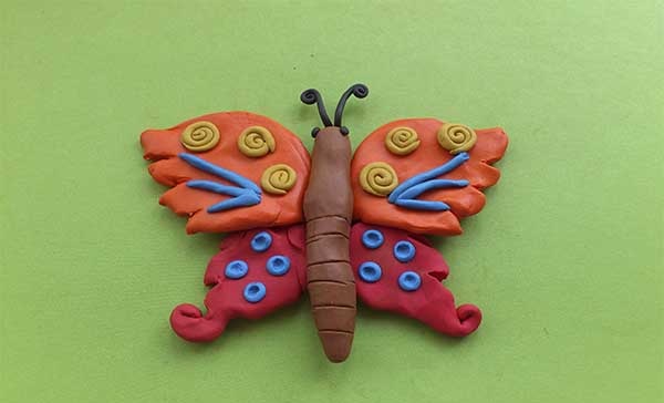 Как сделать бабочку из пластилина